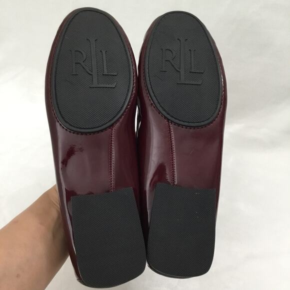 Lauren Ralph Lauren Women's Loafer Patent Leather Purple Flats Sz 10B - Picture 5 of 8